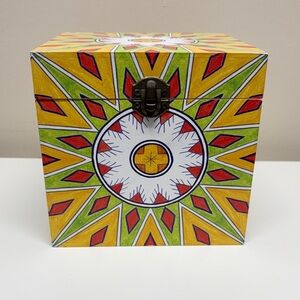 Colorful Geometric Wooden Box